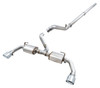 AWE Exhaust 17613 5112 Tread Edition Axle Back Exhaust System Axle Back with Resonated Mid-Pipe with Black Tips for 18-25 Jeep Wrangler JL 3.6L