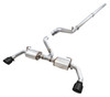 AWE Exhaust 17613 5112 Tread Edition Axle Back Exhaust System Axle Back with Resonated Mid-Pipe with Black Tips for 18-25 Jeep Wrangler JL 3.6L