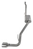 Pypes Performance Exhaust SJJ50S 2.5" Cat Back Exhaust with Street Pro Muffler with Stainless Steel Exhaust Tip for Jeep Gladiator JT