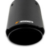 Mishimoto MMEXH-TIP-CFD25BK Carbon Fiber Dual Exhaust Tips with 2.5" Inlet in Black