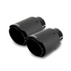 Mishimoto MMEXH-TIP-CFD25BK Carbon Fiber Dual Exhaust Tips with 2.5" Inlet in Black