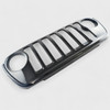 Trim Illusion ABS6814BLK Delete Grille Overlay - in Black for 2020-2023 Jeep Gladiator Sport, Sport S, or Texas Trail