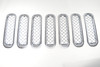 Black Horse Off Road BH-ABS414 Chrome ABS Plastic Mesh Grille for 07-18 Jeep Wrangler JK & Unlimited JK