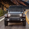 Trim Illusion ABS495 Delete Grille Overlay for 18-23 Jeep Wrangler JL Sahara & Rubicon in Chrome Finish
