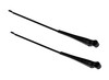 Kentrol 50544 Windshield Wiper Arm Pair in Black for '68-'86 Jeep CJ Vehicles
