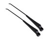 Kentrol 50544 Windshield Wiper Arm Pair in Black for '68-'86 Jeep CJ Vehicles