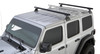 Rhino-Rack 2-Bar Backbone Roof Rack with Quick Mount Legs Standard for 18-25 Jeep Wrangler JL Unlimited 4 Door Hardtop