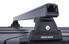 Rhino-Rack Heavy Duty 3-Bar Backbone Roof Rack in Black with Passenger Side Batwing for 07-18 Jeep Wrangler JK Unlimited 4 Door Hardtop