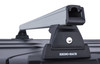 Rhino-Rack Heavy Duty 3-Bar Backbone Roof Rack in Black with Passenger Side Batwing for 07-18 Jeep Wrangler JK Unlimited 4 Door Hardtop