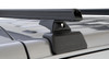 Rhino-Rack HD 59" 2-Bar Backbone Roof Rack in Silver with Passenger Side Batwing for 18-25 Jeep Wrangler JL Unlimited 4 Door Hardtop