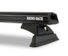 Rhino-Rack HD 59" 2-Bar Backbone Roof Rack in Silver with Passenger Side Batwing for 18-25 Jeep Wrangler JL Unlimited 4 Door Hardtop