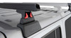 Rhino-Rack 2-Bar Backbone Roof Rack with Quick Mount Legs in Black With Driver Side Batwing Awning for 18-25 Jeep Wrangler JL Unlimited 4 Door Hardtop