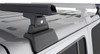 Rhino-Rack 2-Bar Backbone Roof Rack with Quick Mount Legs in Black With Driver Side Batwing Awning for 18-25 Jeep Wrangler JL Unlimited 4 Door Hardtop