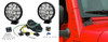 KC HiLiTES 5" Apollo Pro Driving Lights with Windshield Mount Brackets for 07-18 Jeep Wrangler JK