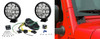 KC HiLiTES 5" Apollo Pro Driving Lights with Windshield Mount Brackets for 07-18 Jeep Wrangler JK
