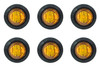 Quake LED 3/4" Side Marker Lamps - 6 Pack