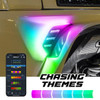 XKGLOW MX-VENT-RGB-KIT XKmax RGB & Amber Fender Vent LED Light with App Control for 18-25 Jeep Wrangler JL & Gladiator JT