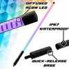 XKGLOW XKmax RGBW LED Whip Lights with COB LED Strip & App Control for Jeep Vehicles