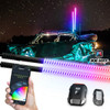 XKGLOW XKmax RGBW LED Whip Lights with COB LED Strip & App Control for Jeep Vehicles