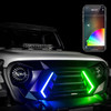 XKGLOW XKchrome LED Grill Kit with DRL Sequential Turn for Jeep Wrangler and Gladiator for 07-25 Jeep Wrangler JK, JL, & Gladiator