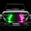 XKGLOW XKchrome LED Grill Kit with DRL Sequential Turn for Jeep Wrangler and Gladiator for 07-25 Jeep Wrangler JK, JL, & Gladiator