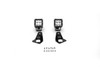 ZROADZ Z334851-KIT2 Side Mount Brackets with (2) 3" LED Pod Lights for 18-25 Jeep Wrangler JL & Gladiator JT with ZROADZ Front Roof Mounts