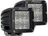Rigid Industries 502513 D-Series Pro 3" LED Cube Light Pair Diffused Driving Beam Pattern
