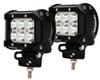 Race Sport Lighting RS6L18WPR Street Series 18W 6-LED Bottom Mount LED Spot Lights
