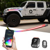 XKGLOW MX-BG-JP-STA XKmax RGB Addressable Accent Light Strip Kit for Jeep Vehicles on the Hood