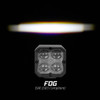 XKGLOW XK065001-FO-KIT 2pc C3 SAE Cube Light Kit with XKchrome Smartphone App with SAE Fog Beam