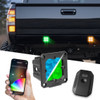 XKGLOW XK065002-FO-KIT 2pc Flush Mount C3 SAE Cube Light Kit with XKchrome Smartphone App with SAE Fog Beam