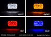 Diode Dynamics DD6406P Stage Series 2" SSC2 Rectangular LED Pod Pair White Output Amber Backlight Pro SAE Fog Pair
