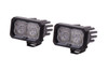 Diode Dynamics DD6406P Stage Series 2" SSC2 Rectangular LED Pod Pair White Output Amber Backlight Pro SAE Fog Pair
