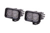 Diode Dynamics DD6406P Stage Series 2" SSC2 Rectangular LED Pod Pair White Output Amber Backlight Pro SAE Fog Pair