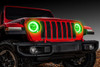 Oracle Lighting 1214-004 Waterproof Surface Mount LED Headlight Halo Kit with Green Halo Ring