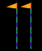 Quake LED QW848 HD RGB Accent Whip Light Kit 4 Foot - Pair
