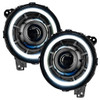 Oracle Lighting Oculus 9" Bi-LED Projector Headlights with White Halo Ring & Matte Black Bezel & Flush Mount Tail Lights in Standard Red for 20-25 Jeep Gladiator JT