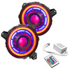Oracle Lighting 5839-504-B Oculus 9" Bi-LED Projector Headlights with ColorSHIFT & Simple Remote for 18-25 Jeep Wrangler JL & 20-25 Gladiator JT