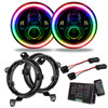 Oracle Lighting 5769J-333 7" High Powered Projector LED Headlight Pair with ColorSHIFT 2.0 Halo Ring