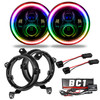 Oracle Lighting 5769J-335 7" High Powered Projector LED Headlight Pair with ColorSHIFT BC1 Halo Ring