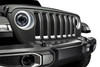 Oracle Lighting Oculus 9" Bi-LED Projector Headlights with White Halo Ring & Heated Lens & & Flush Mount Tail Lights in Black Out Tinted for 18-25 Jeep Wrangler JL