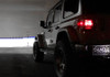 Oracle Lighting Oculus 9" Bi-LED Projector Headlights with White Halo Ring & Heated Lens & & Flush Mount Tail Lights in Black Out Tinted for 18-25 Jeep Wrangler JL