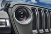 Oracle Lighting Oculus 9" Bi-LED Projector Headlights with White Halo Ring & Heated Lens & & Flush Mount Tail Lights in Black Out Tinted for 18-25 Jeep Wrangler JL
