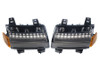 Quake LED QTE1023 DRL Fender Lights with Sequential Turn Signals & Side Markers in Smoke for 18-25 Jeep Wrangler JL & Gladiator JT Rubicon, Moab & Sahara Models
