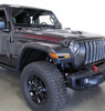 Quake LED QTE1023 DRL Fender Lights with Sequential Turn Signals & Side Markers in Smoke for 18-25 Jeep Wrangler JL & Gladiator JT Rubicon, Moab & Sahara Models