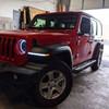 Quake LED QTE1043 9.5" x 0.75" Slim Chop Kit DRL w/ Sequential Switchback Turn Signal & Side Marker Light for 18-25 Jeep Wrangler JL & Gladiator JT Sahara or Overland