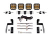 Diode Dynamics DD7273 SS5 4-Pod CrossLink Grille Lightbar Kit Pro Yellow Combo for 07-18 Jeep Wrangler JK