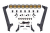 Diode Dynamics DD7224 SS5 CrossLink Windshield Yellow Combo Lightbar Kit Sport Kit for 07-18 Jeep Wrangler JK