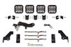Diode Dynamics DD6827 SS5 4-Pod CrossLink Grille Lightbar Kit in Yellow Sport Combo Pods for 18-25 Jeep Wrangler JL
