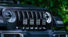 Diode Dynamics DD7268 SS5 4-Pod CrossLink Grille Lightbar Kit in White Pro Combo Pods for 18-25 Jeep Wrangler JL
